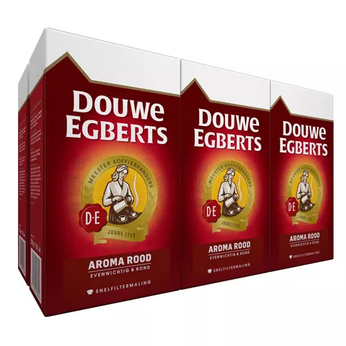 Douwe Egberts - Aroma Rood Ground Coffee - 6x 500g