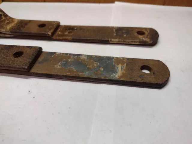 Primitive Antique Hand Forged Barn Door Strap Hinge Gate Iron 8 1/2" Long *** 3