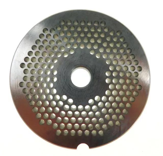 #22 x 1/8" (3mm) Stainless meat grinder plate for Weston 3 3/16" diameter