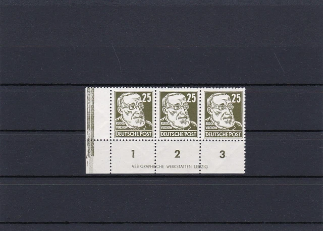 DDR: MiNr. 334 va XII DZ 1, Eckrand 3er Streifen, Postfrisch **