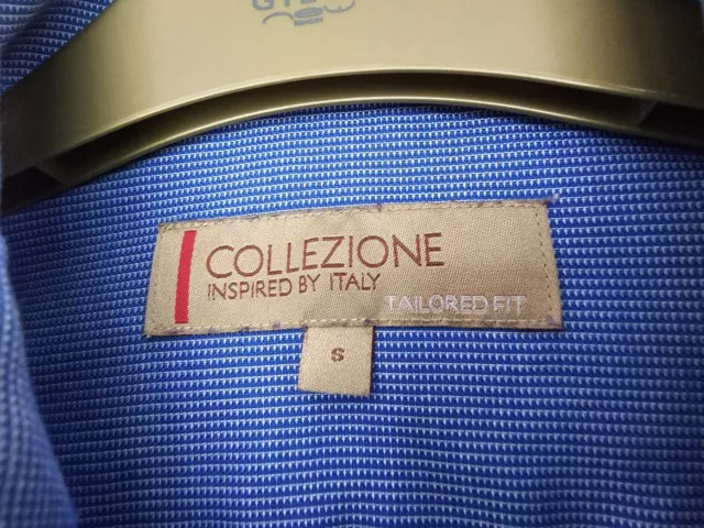 MS Collezione  Size S Shirt Blue Long Sleeve 2