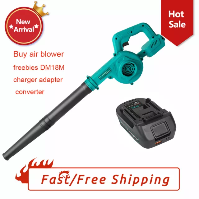 Cordless Garden Leaf Blower Suction  Electric Air Vacuum Snow Dust For Makita