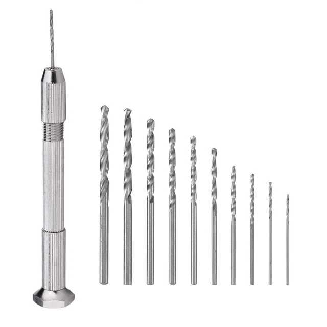 10Pcs  0.8-3mm Small Wood Hand Drill Chuck For Jewelry Tool Micro Bit DIY Tool