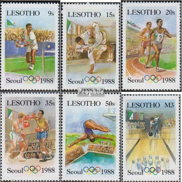 Lesotho 659-664 (kompl.Ausg.) postfrisch 1987 Olympische Sommerspiele