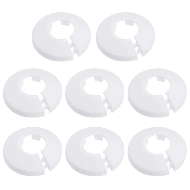 Cover Decoration - 8pcs, 20-21mm, White