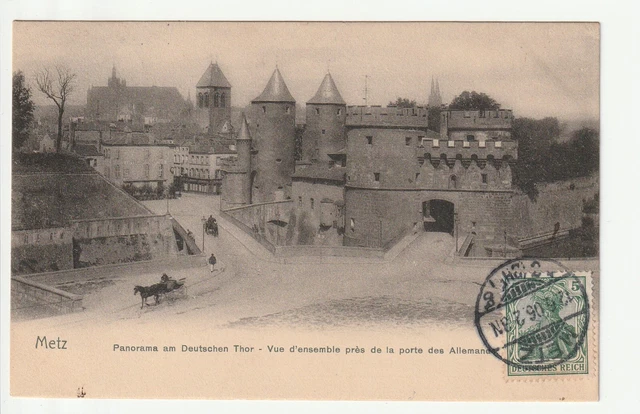 METZ - Moselle - CPA 57 - NELS Publisher - Porte des Deutschens 104 Series No. 48
