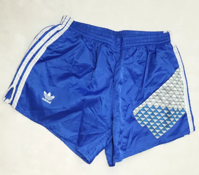 ADIDAS GLANZ HOSE short Shorts D7 F95 36" L NYLON  BECKENBAUER 80er KURZ #091022