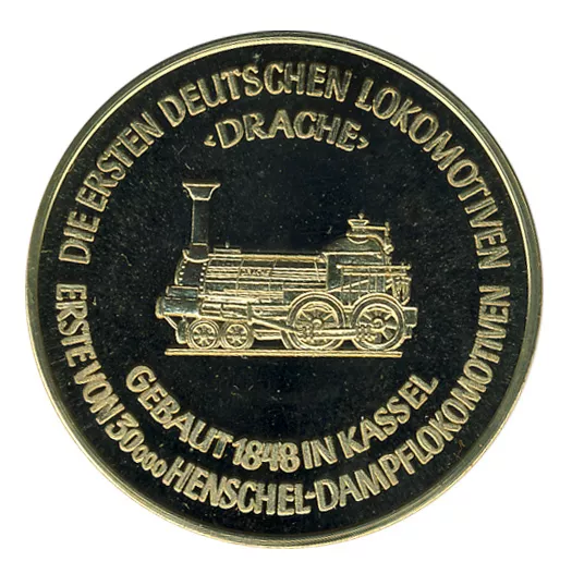 Eisenbahn - Drache 1848 - Adler 1835 - Lokomotiven - Anschauen (9366/175N)