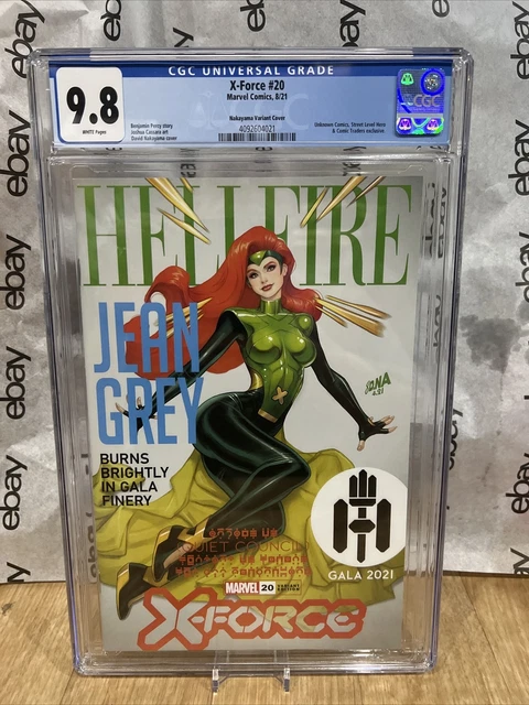 X-Force #20 David Nakayama Hellfire Trade Variant CGC 9.8 Comic Marvel.
