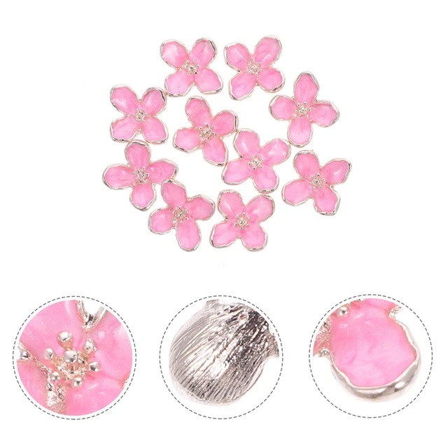 10 piezas gota aceite flores adornos bonito cabello clip encanto hazlo tú mismo