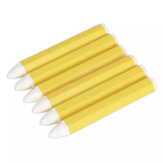 Sealey Tyre Marking Crayon White Pack of 6 TST13