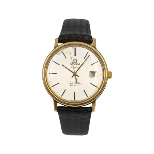 Vintage Omega Seamaster De Ville Caliber 1342 Quartz Wristwatch 10K Gold Filled