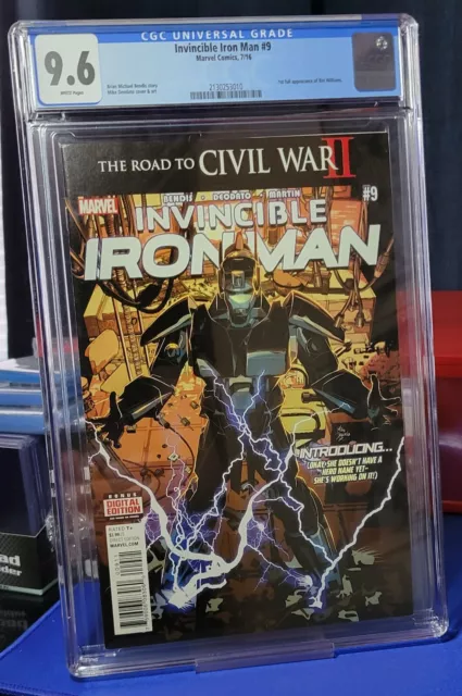 Invincible Iron Man #9 CGC 9.6 1st Full App Riri Williams 1st Print Black Friday
