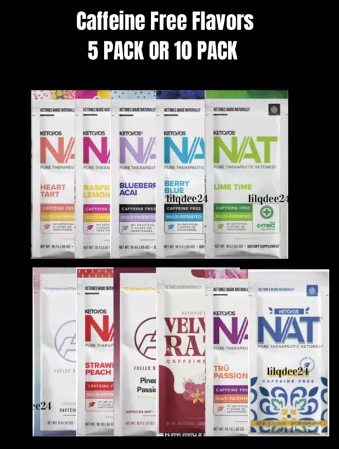 🔥 Pruvit Keto OS NAT Ketones Caffeine Free YOU PICK 5 or 10 Pk SALE PRICE🔥