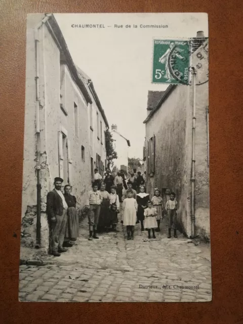 CPA 95 CHAUMONTEL - Rue de la Commission