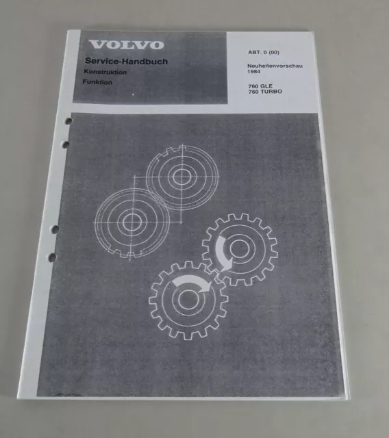 Manual de Taller Volvo 760 Gle / Turbo Neuheitenvorschau