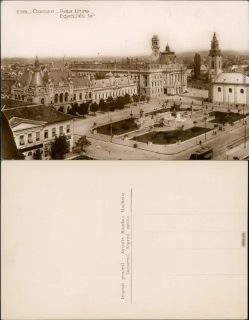 Großwardein Oradea (Nagyvárad) Piata Unirei, Egyesülesi ter 1930