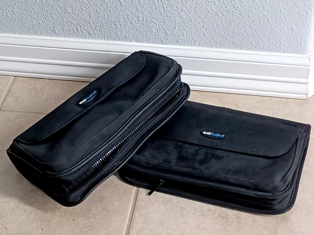 Set of 2 CD DVD Case Holders - capac 64 discs each - Used - Very Good Cond