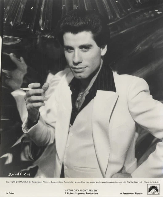 SATURDAY NIGHT FEVER John Travolta Iconic white suit portrait Original