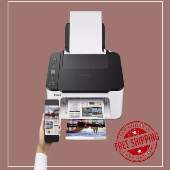 Canon PIXMA TS3522 All-in-One Inkjet Wireless Scanner Printer with Ink included