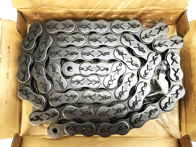 Tsubaki Single Cot Roller Chain, 10 foot length, RS140-1-CP-U NOS