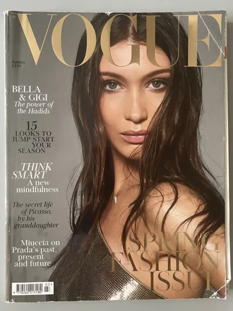 VOGUE Magazin UK - März 2018 - Abonnentenkopie - BELLA & GIGI HADID exklusiv