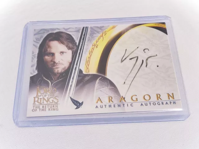 2001 Topps Lord of the Rings Fellowship of the Ring Auto VIGGO MORTENSEN Aragon