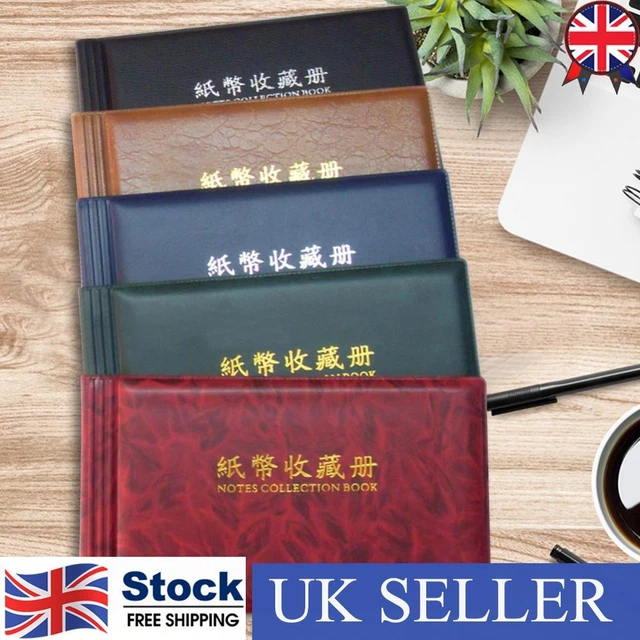 20 Pages Paper Money Currency Banknote Collection Book Storage Album ☘️