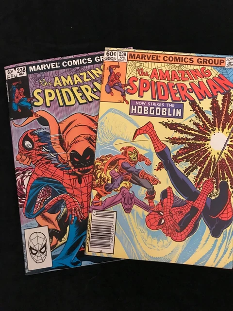 Amazing Spider-Man #238 & 239 KEY 1st Hobgoblin App. TATTOOZ NEWSTAND (2 Comics)