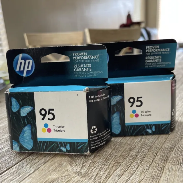 HP Genuine 95 Tri-color Ink Cartridge Lot Of 2 Expired June 2018, July 2018.