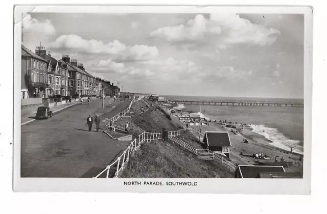 Southwold, North Parade, Suffolk, RP Postcard.