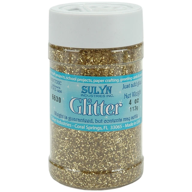 Paquete de 3 brillo 4 oz dorado -SUL4OZ-51122