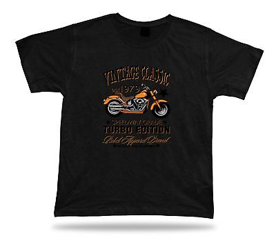 Tshirt Shirt Idea di compleanno Vintage Motorcycle Bike Retro Turbo Classic