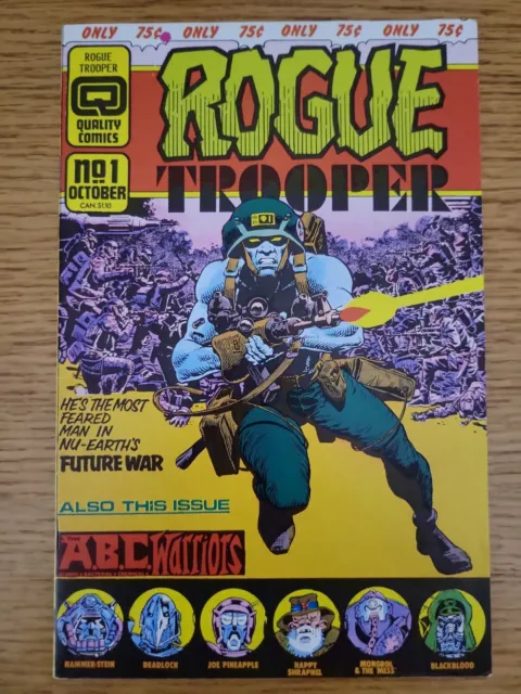 1986 ROGUE TROOPER #1  Quality Comics Book Marvel DC Comic FN+