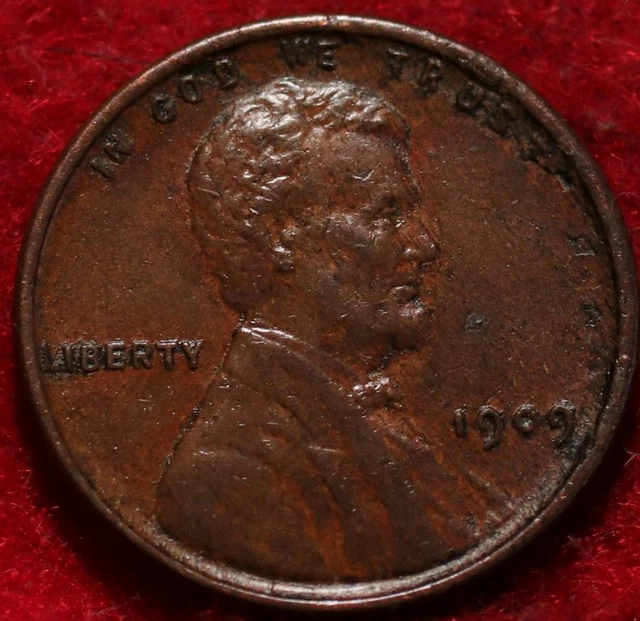 1909 VDB Philadelphia Mint Copper Lincoln Wheat Cent