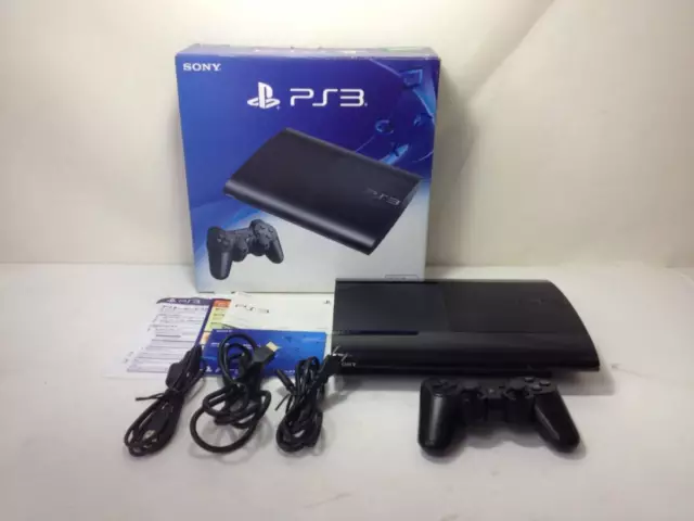 PS3 Charcoal Black CECH 4300C 500GB Console Box PlayStation 3 Super Slim [BOX]