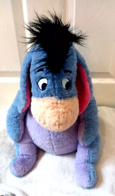 Disney Store Winnie The Pooh Eeyore Larger Soft Toy plush Easter Time