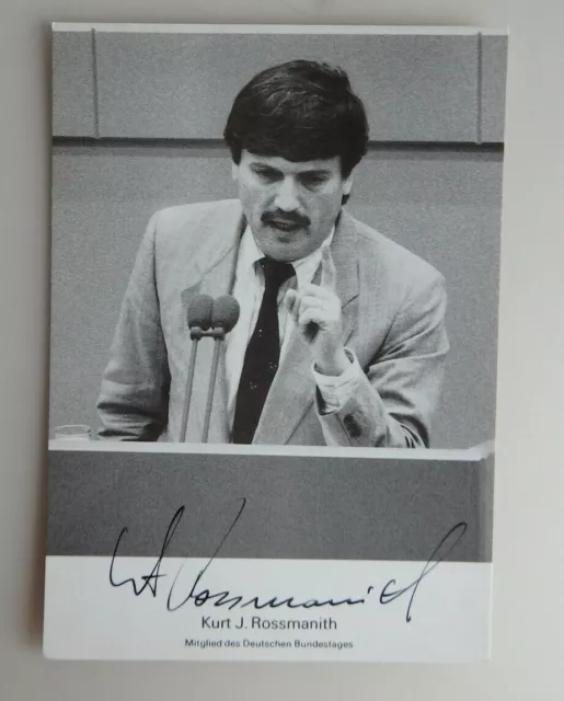 Autogramm Kurt J. Rossmanith CSU Politiker MdB (72833)