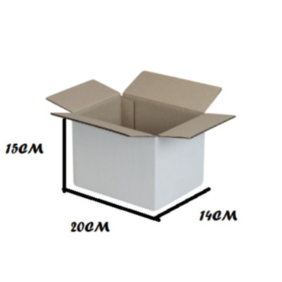 Onda Scatole cartone per imballagio spedizione  mono onda piccole 25x20x15 avana 