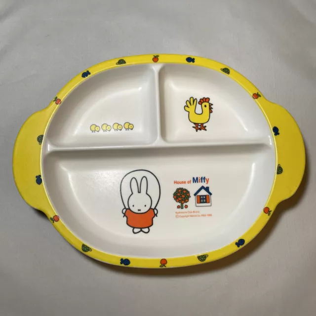 Vintage Mercis bv 1999 House Of Miffy Divided Melamineware Plate