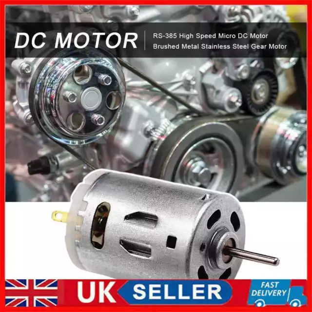 RS-385 High Speed Micro DC Motor Brushed Stainless Steel Gear Motors