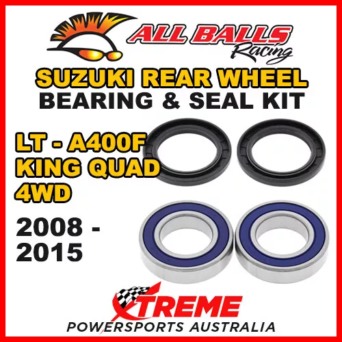 25-1293 ATV REAR WHEEL BEARING KIT For Suzuki LT-A400F 4WD KING QUAD 2008-2015