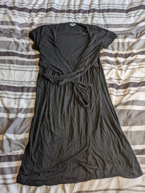 Lovely Maternity / Nursing / Breastfeeding dress, black, size S/10