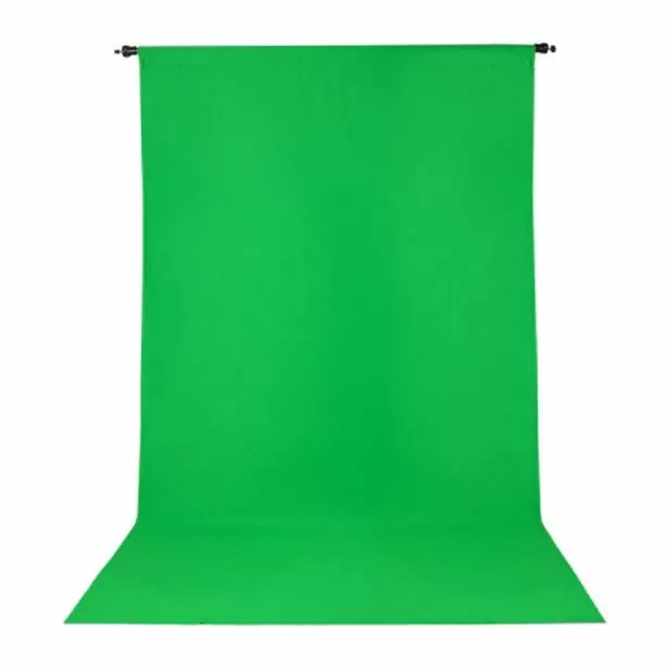 Westcott 130 9x10 ft Wrinkle Resistant Backdrop Screen, Cotton Green Chroma-Key