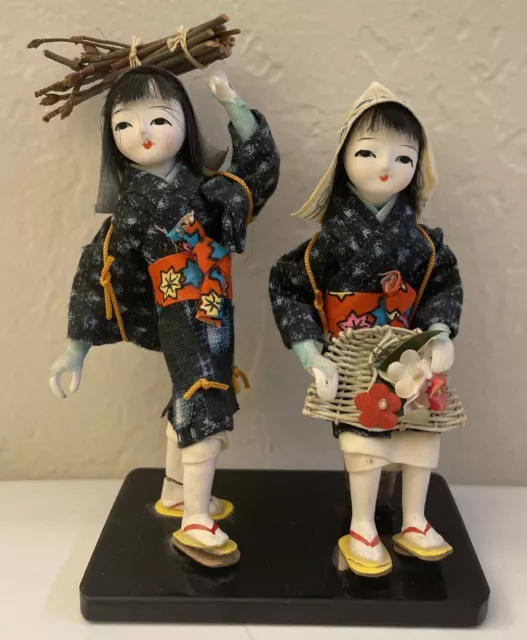 Vintage Japanese Gofun Girl dolls