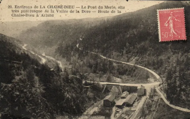 CPA Env. de CHAISE-DIEU - Le Pont du Merle (170365)