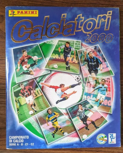 Panini italienischer Calciatori 2000, KOMPLETTES Aufkleberalbum, TOP ZUSTAND