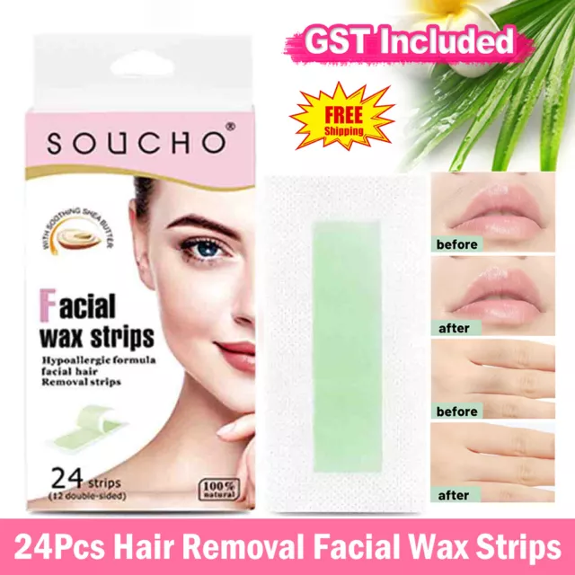 24-240 Hair Removal Facial Wax Strips Eyebrow Waxing Strips Non Woven Wax Papers