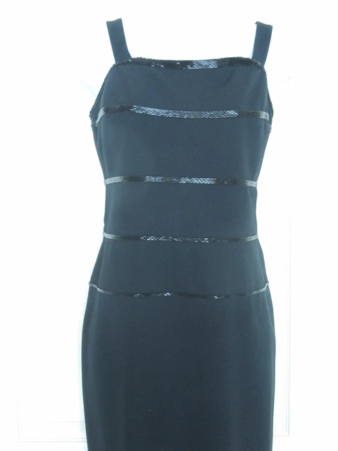 DAYMOR COUTURE FULLY LINED BLACK GOWN & MATCHING JACKET Sz 8 LK NW
