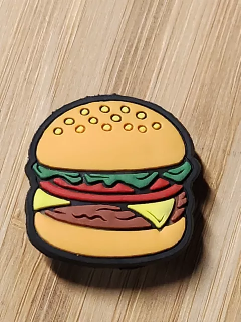 Hamburger Crocs Charm Charm for Crocs Cheeseburger Croc Charm Food Shoe Charm